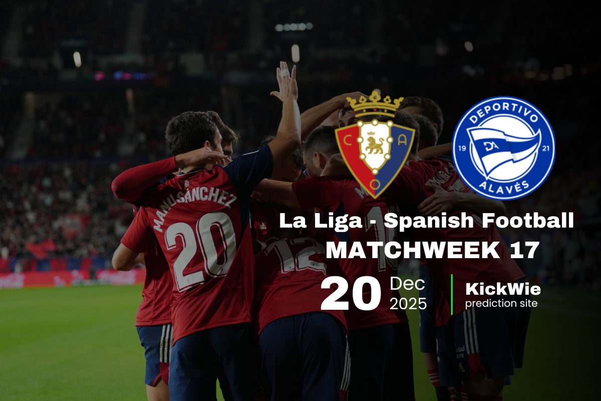 osasuna vs alaves head to head & Predictions (20 Dec) - la liga spanish football - kickwie.com