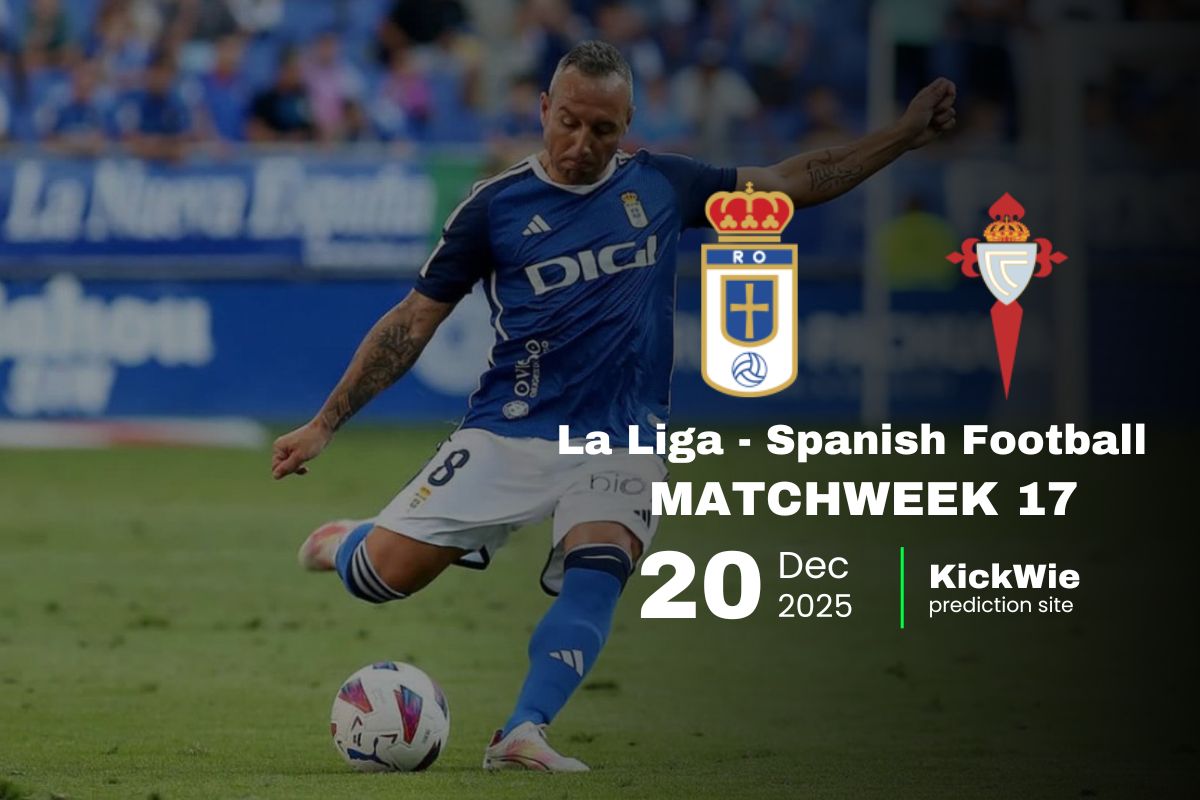 real oviedo vs celta de vigo head to head & Predictions (20 Dec) - la liga spanish football - kickwie.com